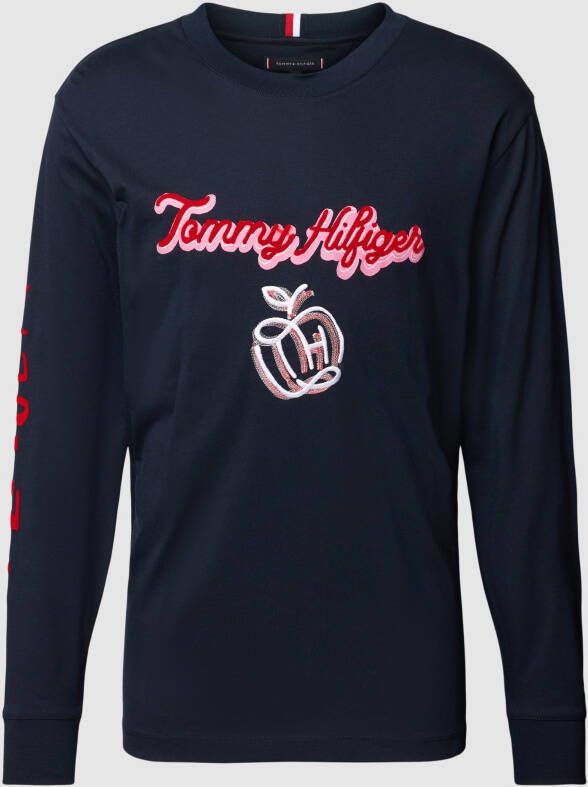 Tommy Hilfiger Shirt met lange mouwen en labelprint