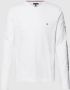 Tommy Hilfiger Heren Logo Longsleeve T-shirt White Heren - Thumbnail 1