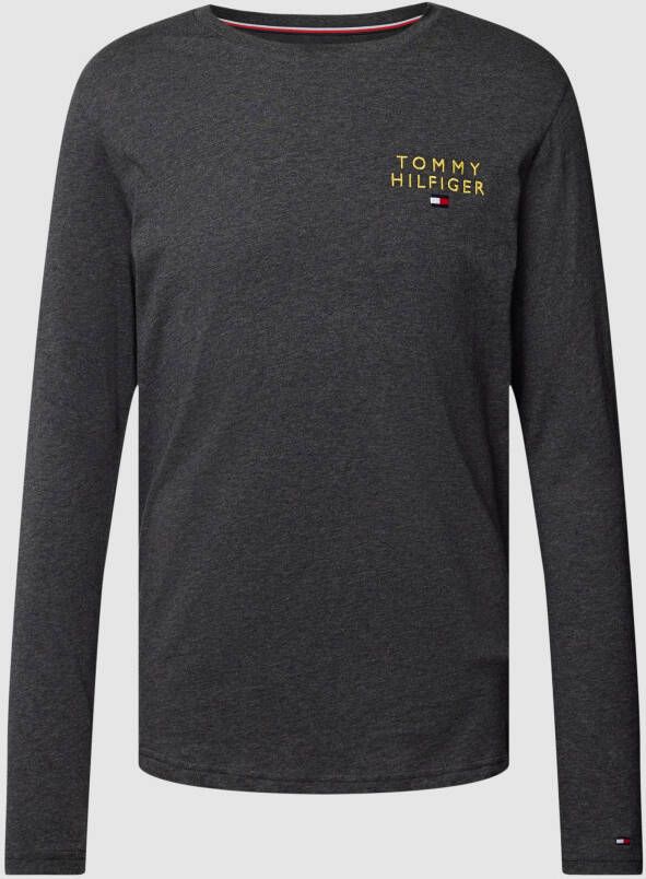 Tommy Hilfiger Shirt met lange mouwen en labelstitching model 'ORIGINAL'