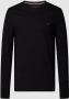 Tommy Hilfiger Heren T-shirt met lange mouwen en lettering Black Heren - Thumbnail 1