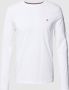 Tommy Hilfiger Heren Logo Longsleeve T-shirt White Heren - Thumbnail 1