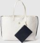 Tommy Hilfiger Shopper met all-over label in reliëf model 'ICONIC' - Thumbnail 2