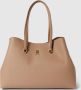 Tommy Hilfiger Beige Polyester Schoudertas met Drukknoopsluiting Beige Dames - Thumbnail 1