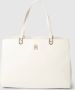 Tommy Hilfiger Beige Satchel Handtas voor Vrouwen Beige Dames - Thumbnail 1