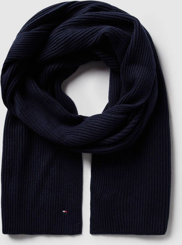 Tommy Hilfiger Sjaal in riblook model 'ESSENTIAL FLAG KNIT SCARF'