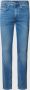 Tommy Hilfiger Slim Fit Heren Jeans met Geborduurde Vlag Blauw Heren - Thumbnail 3