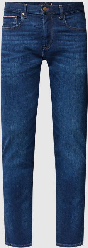 Tommy Hilfiger Slim fit jeans SLIM BLEECKER PSTR HYDER BLUE met fade-effect