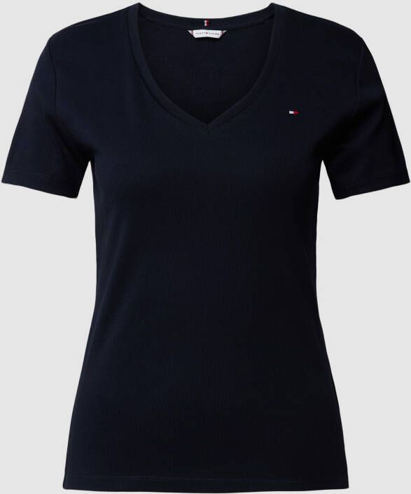 Tommy Hilfiger Slim fit T-shirt met streepmotief