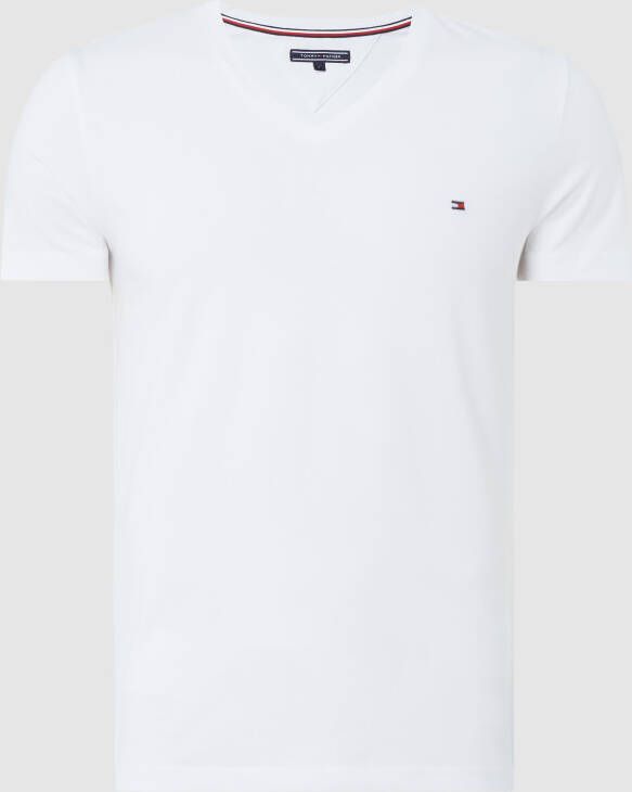 Tommy Hilfiger Slim fit T-shirt met V-hals
