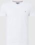 Tommy Hilfiger Slim Fit Stretch Katoenen T-Shirt White Heren - Thumbnail 3