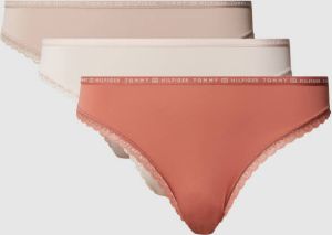 Tommy Hilfiger Underwear Bikinibroekje 3P BIKINI met kanten randje 6 tommy hilfiger elastische logotape (Set van 3)