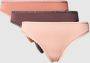 Tommy Hilfiger String Bikini Pak Pruim Poeder Roze Baksteen Multicolor Dames - Thumbnail 3
