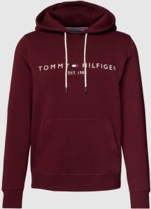 Tommy Hilfiger Slippers met krijtstrepen model 'WARM FELT'