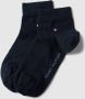 Tommy Hilfiger Sneakersokken met labeldetail in een set van 2 paar model '2ER QUARTER' - Thumbnail 1