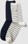 Tommy Hilfiger Sokken TH WOMEN SOCK 2P SMALL STRIPE met smalle ribboord gemêleerd gestreept (2 paar) - Thumbnail 1