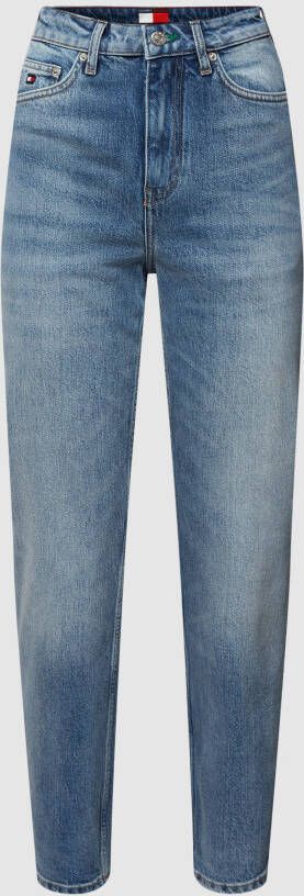 Tommy Hilfiger Straight fit jeans met labeldetails