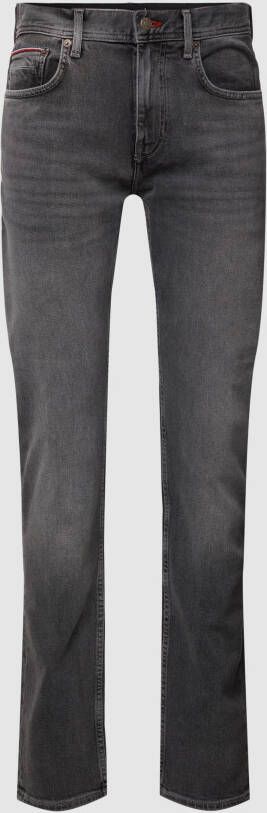 Tommy Hilfiger Straight fit jeans met logodetail model 'DENTON'