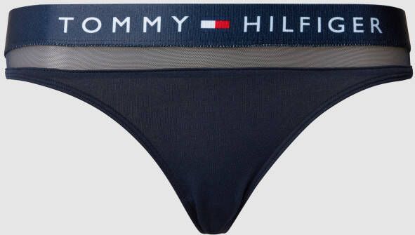 Tommy Hilfiger Underwear T-string met iets transparante meshinzet