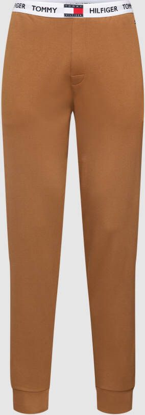 Tommy Hilfiger Underwear Homewearbroek met elastische band in contrastkleur en met th-opschrift en logo
