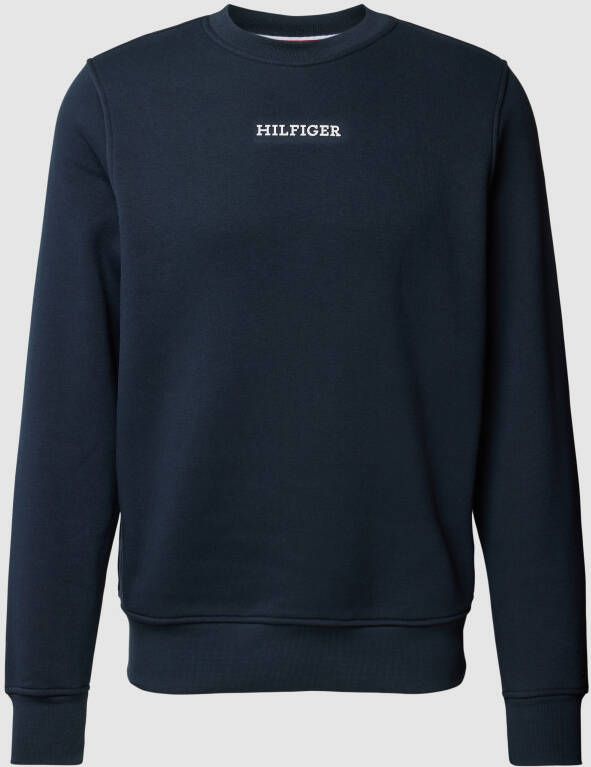 Tommy Hilfiger Sweatshirt met labelprint model 'MONOTYPE'