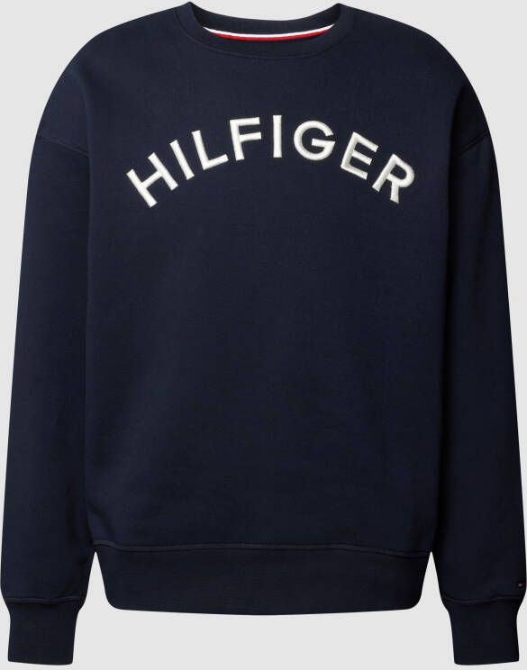 Tommy Hilfiger Sweatshirt met labelstitching model 'ARCHED'