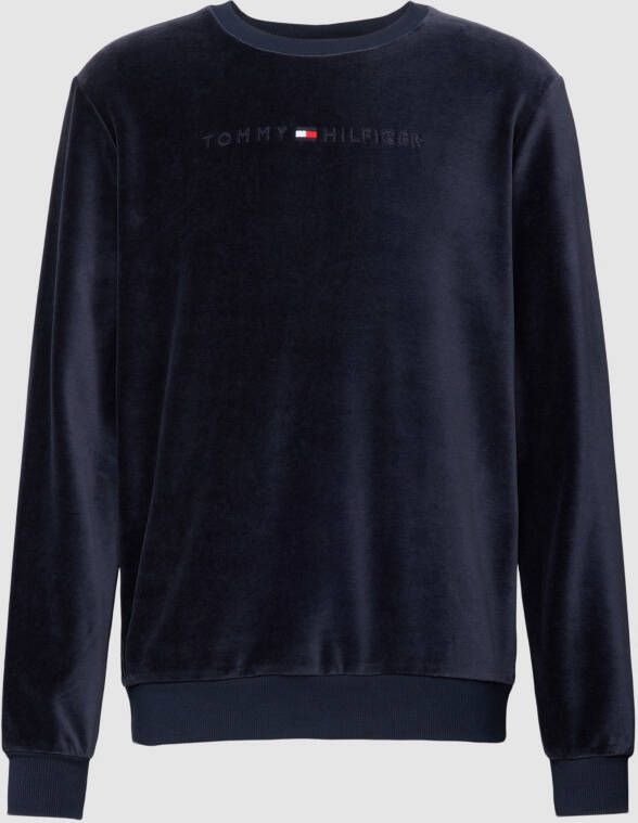 Tommy Hilfiger Sweatshirt met labelstitching model 'VELOUR'