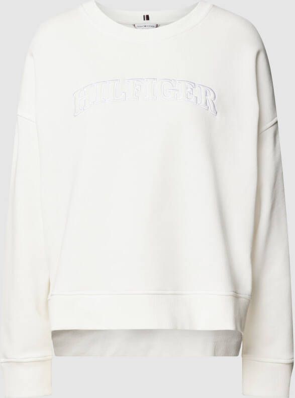 Tommy Hilfiger Sweatshirt met labelstitching model 'TONAL'