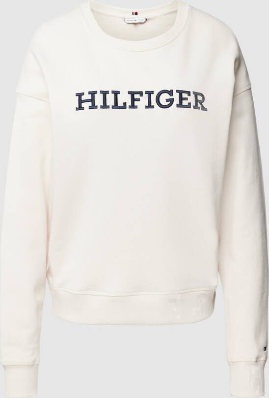Tommy Hilfiger Sweatshirt van katoen met labeldetail