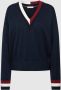 Tommy Hilfiger Pullover van zuivere viscose met contraststrepen - Thumbnail 3