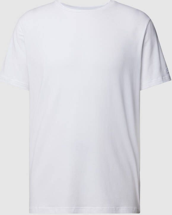 Tommy Hilfiger T-shirt met geribde ronde hals in een set van 2 stuks