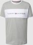 Tommy Hilfiger T-shirt met labelprint - Thumbnail 1