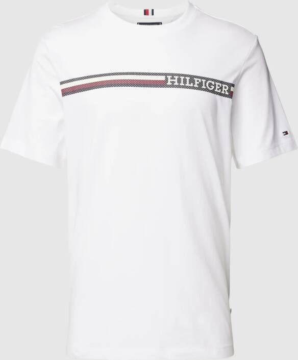 Tommy Hilfiger Klassiek wit T-shirt met iconisch logo White Heren