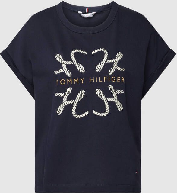 Tommy Hilfiger T-shirt met labelprint model 'ROPE'