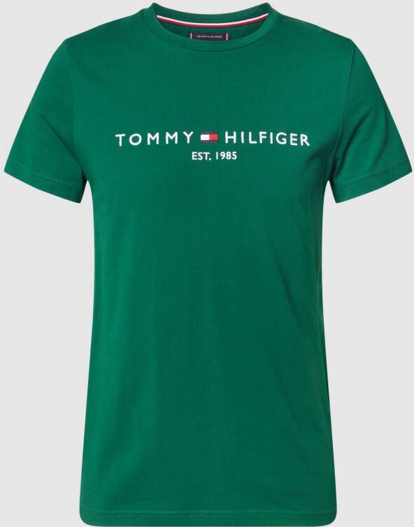Tommy Hilfiger T-shirt Tommy Logo Tee van duurzaam katoen