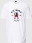Tommy Hilfiger T-shirt met labelstitching model 'CURVED MONOGRAM' - Thumbnail 1