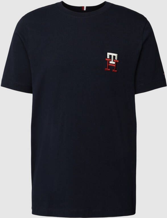 Tommy Hilfiger T-shirt met labelstitching model 'MONOGRAM'