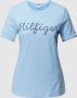 Tommy Hilfiger T-shirt REG ROPE PUFF PRINT C-NK SS met groot logo op de borst - Thumbnail 1