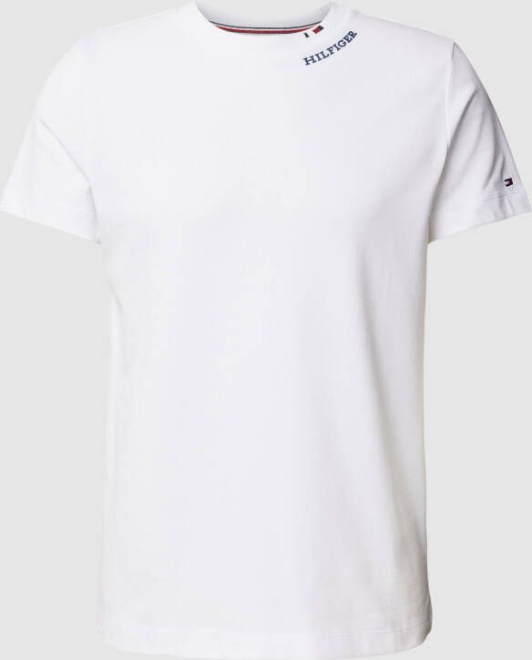 Tommy Hilfiger T-shirt met logostitching model 'PIQUE'