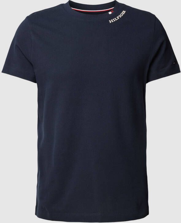 Tommy Hilfiger T-shirt met logostitching model 'PIQUE'