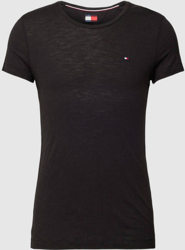 Tommy Hilfiger T-shirt met viscose in effen design