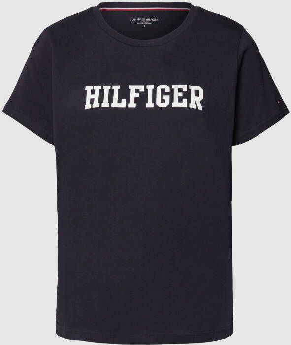 Tommy Hilfiger T-shirt van biologisch katoen met labelprint