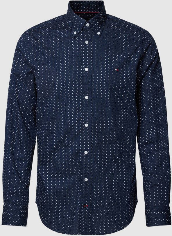 Tommy Hilfiger Tailored Slim fit zakelijk overhemd met all-over motief