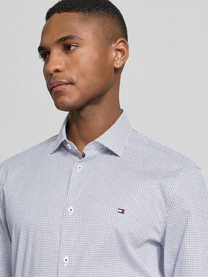 Tommy Hilfiger Tailored Slim fit vrijetijdsoverhemd van katoenmix