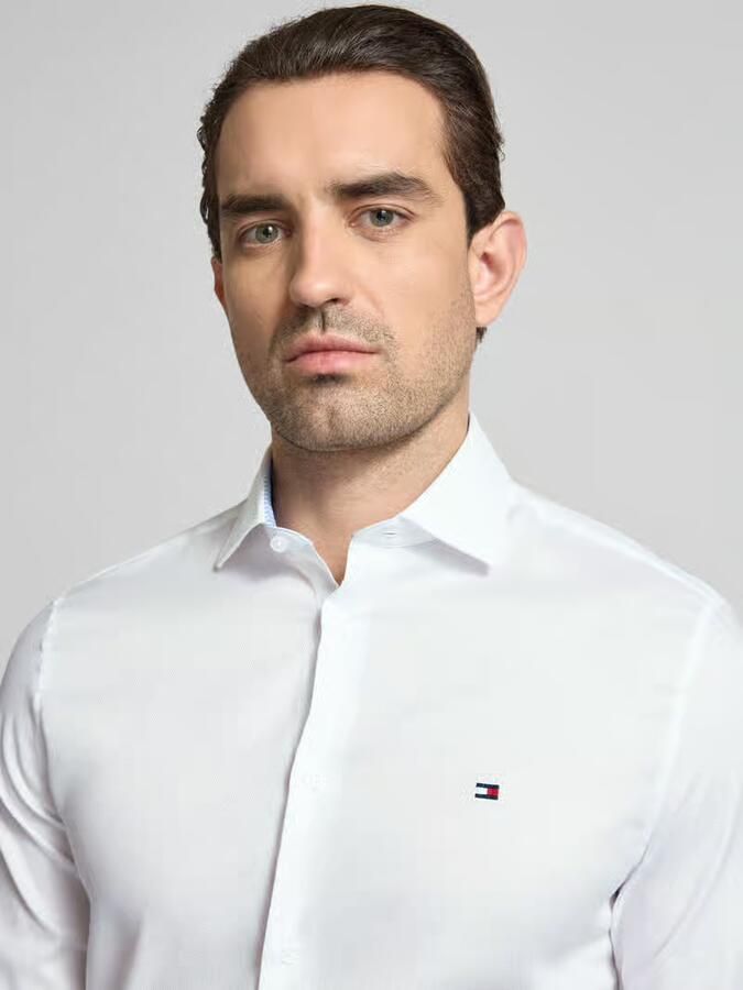 Tommy Hilfiger Tailored Slim fit vrijetijdsoverhemd van katoenmix