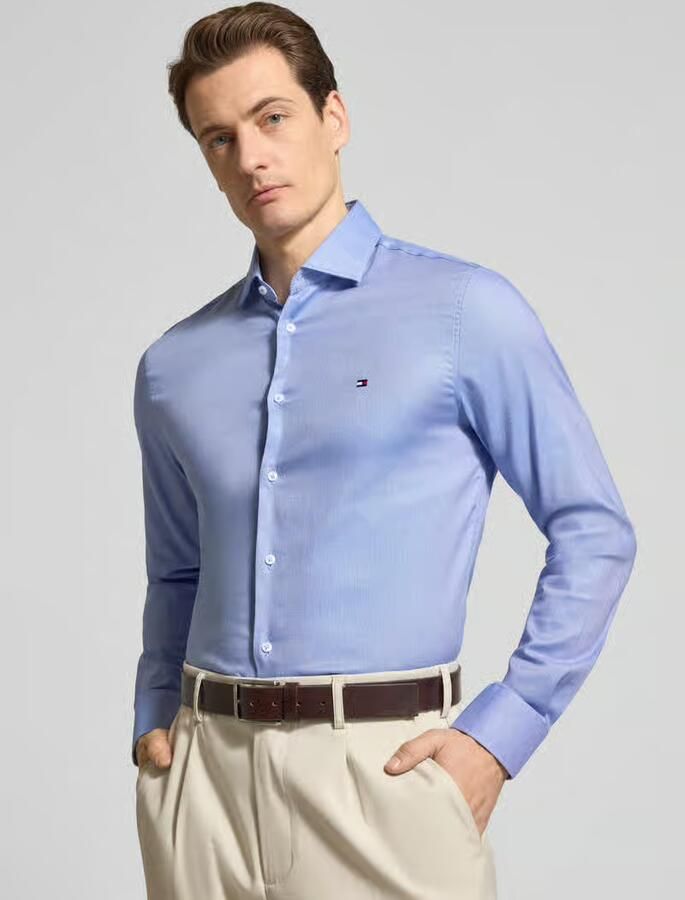Tommy Hilfiger Tailored Slim fit vrijetijdsoverhemd van katoenmix