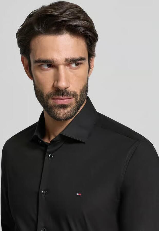 Tommy Hilfiger Tailored Slim fit zakelijk overhemd van katoenmix - Foto 2