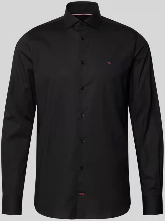 Tommy Hilfiger Tailored Slim fit zakelijk overhemd van katoenmix