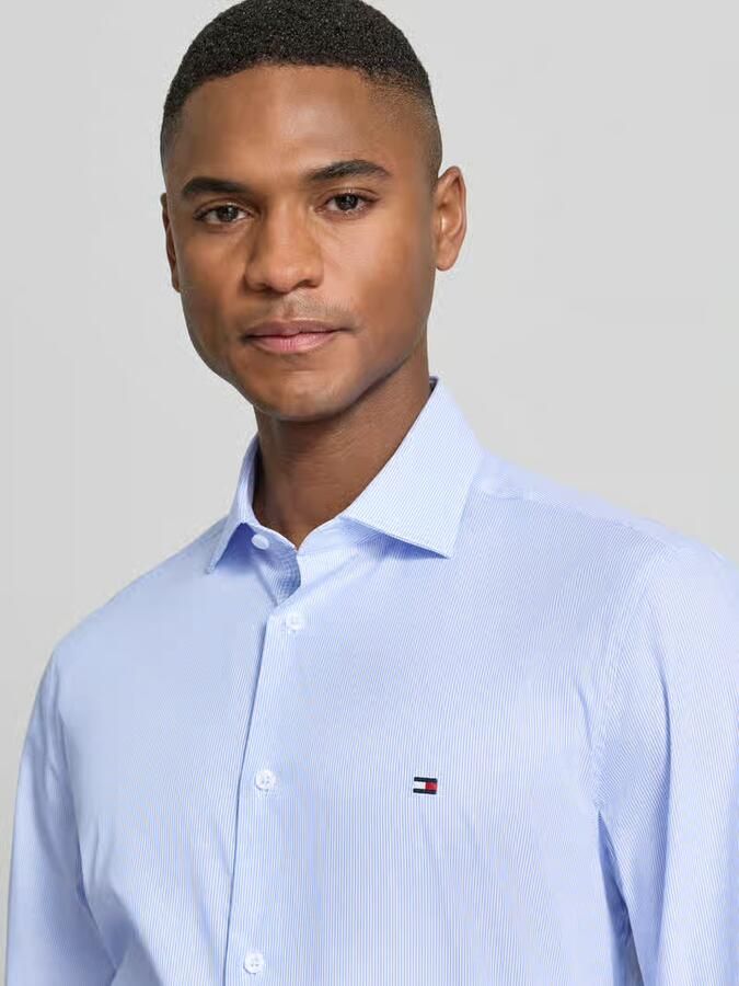 Tommy Hilfiger Tailored Slim fit zakelijk overhemd van katoenmix