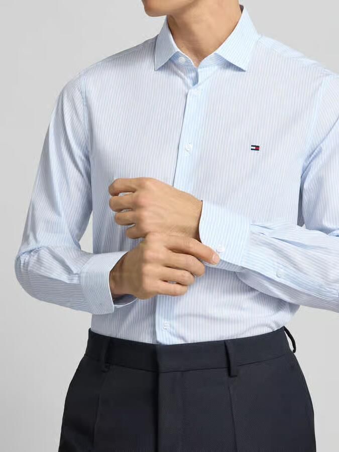 Tommy Hilfiger Tailored Slim fit zakelijk overhemd van puur katoen