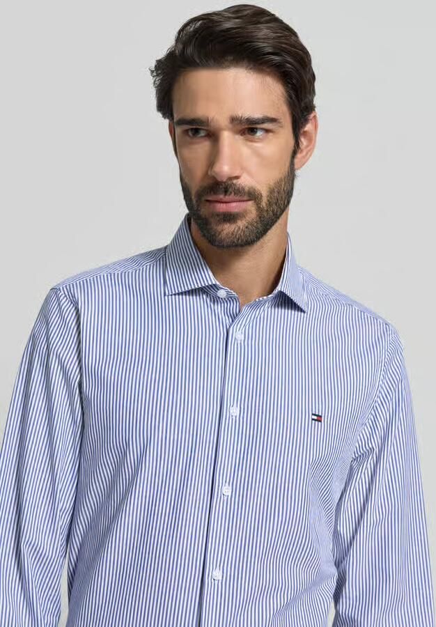 Tommy Hilfiger Tailored Slim fit zakelijk overhemd van puur katoen